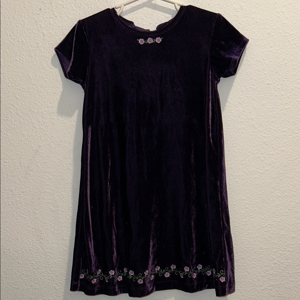 Blueberi Boulevard Rich Purple Velvet Dress